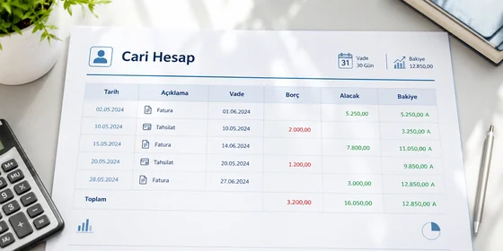 Pivot tablo cariler satırda aylar sütunda bakiye değer hücreleri çapraz cari rapor zoom