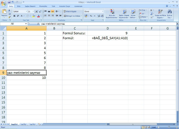 Excel Formülleri