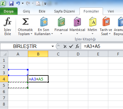 Excel Formülleri Resimli Anlatım