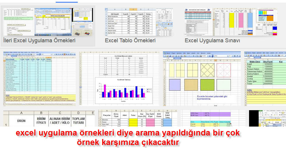Excel Örnekleri