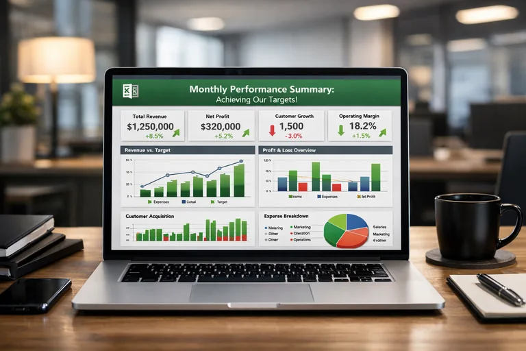Excel’de Yönetici Özeti Nasıl Hazırlanır? KPI, Sapma ve Mesaj Tasarımı FOTO: Excel’de Yönetici Özeti Nasıl Hazırlanır? KPI, Sapma ve Mesaj Tasarımı