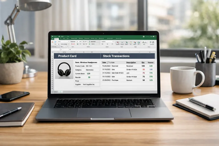 FOTO: Excel ile Stok Takip Mantığı: Ürün Kartı, Hareket ve Kritik Seviye