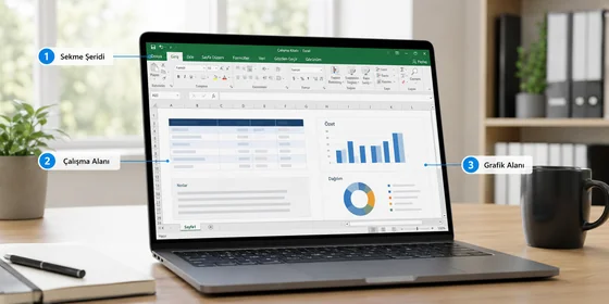 Excel test soruları seviye dağılımı çubuk grafik temel orta ileri üç seviye için soru sayısı