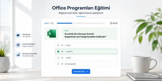 Excel ileri seviye test soruları örnek görünüm İNDİS-KAÇINCI XLOOKUP Power Pivot soru kart düzeni