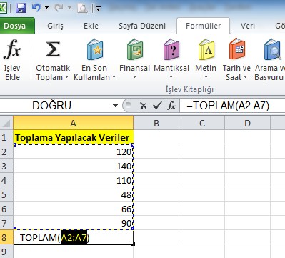 Excel Uygulama Örnekleri