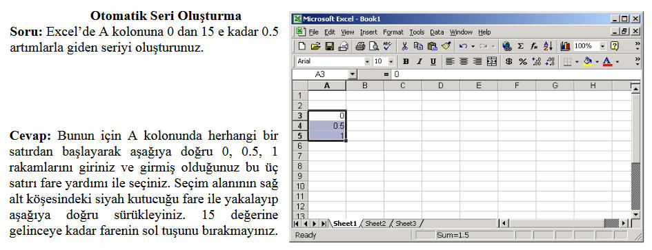 Excel Uygulamaları