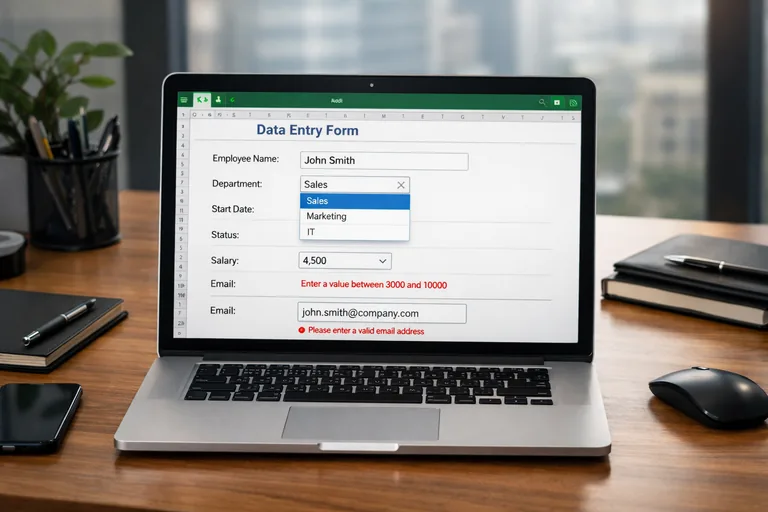 FOTO: Excel’de Veri Girişi Standartları: Hataları Azaltan Form ve Kontrol Yapısı