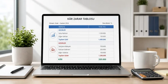 Excel gelir tablosuna bağlı çizgi grafik aylık net satış ve net kâr çift seri trend görünümü