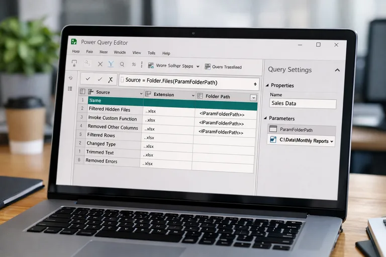 Power Query ile parametreli veri hazırlama akışı taslağı Power Query adımlarında parametreli kaynak seçimi ve otomatik temizleme kurgusu