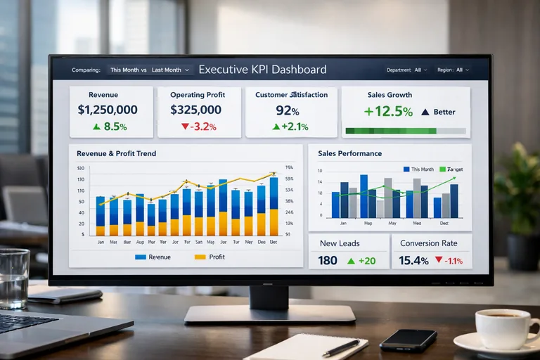 Yönetici KPI Seti Tasarımı: Excel’de Sapma, Trend ve Karşılaştırma FOTO: Yönetici KPI Seti Tasarımı: Excel’de Sapma, Trend ve Karşılaştırma