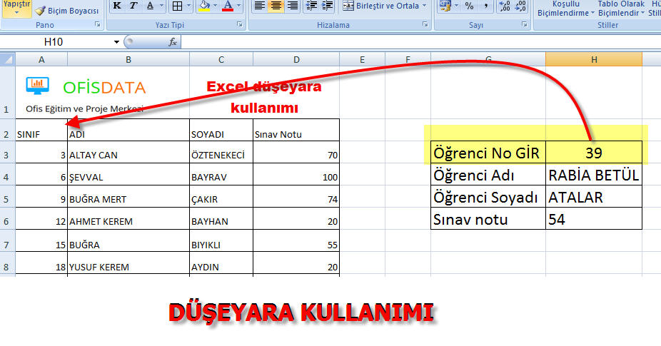Microsoft Excel Kullanımı