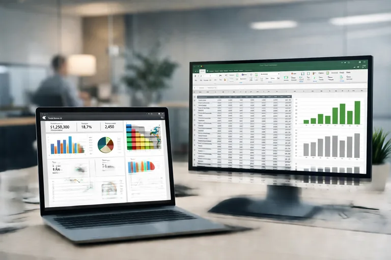 Excel'den Power BI'a kurumsal veri akışı özeti Excel tablolarından kurumsal panoya uzanan veri akışını özetleyen çalışma ortamı