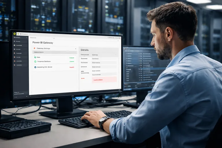Power BI Service yenileme akışında gateway, kimlik doğrulama ve veri kaynağı ayarlarının kontrol edilmesi