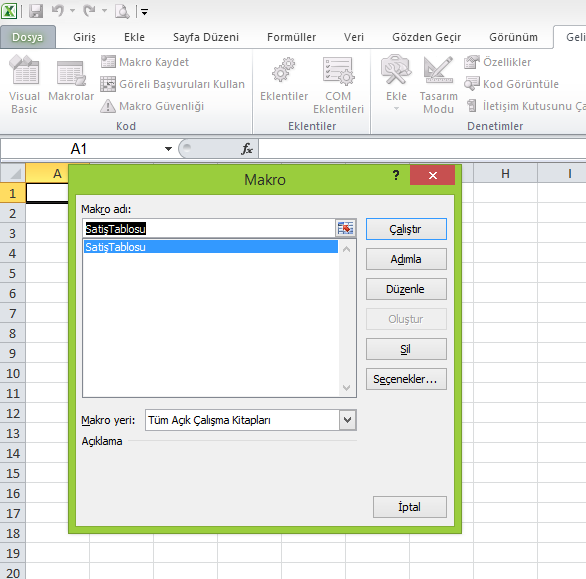 Excel VBA Örnekleri